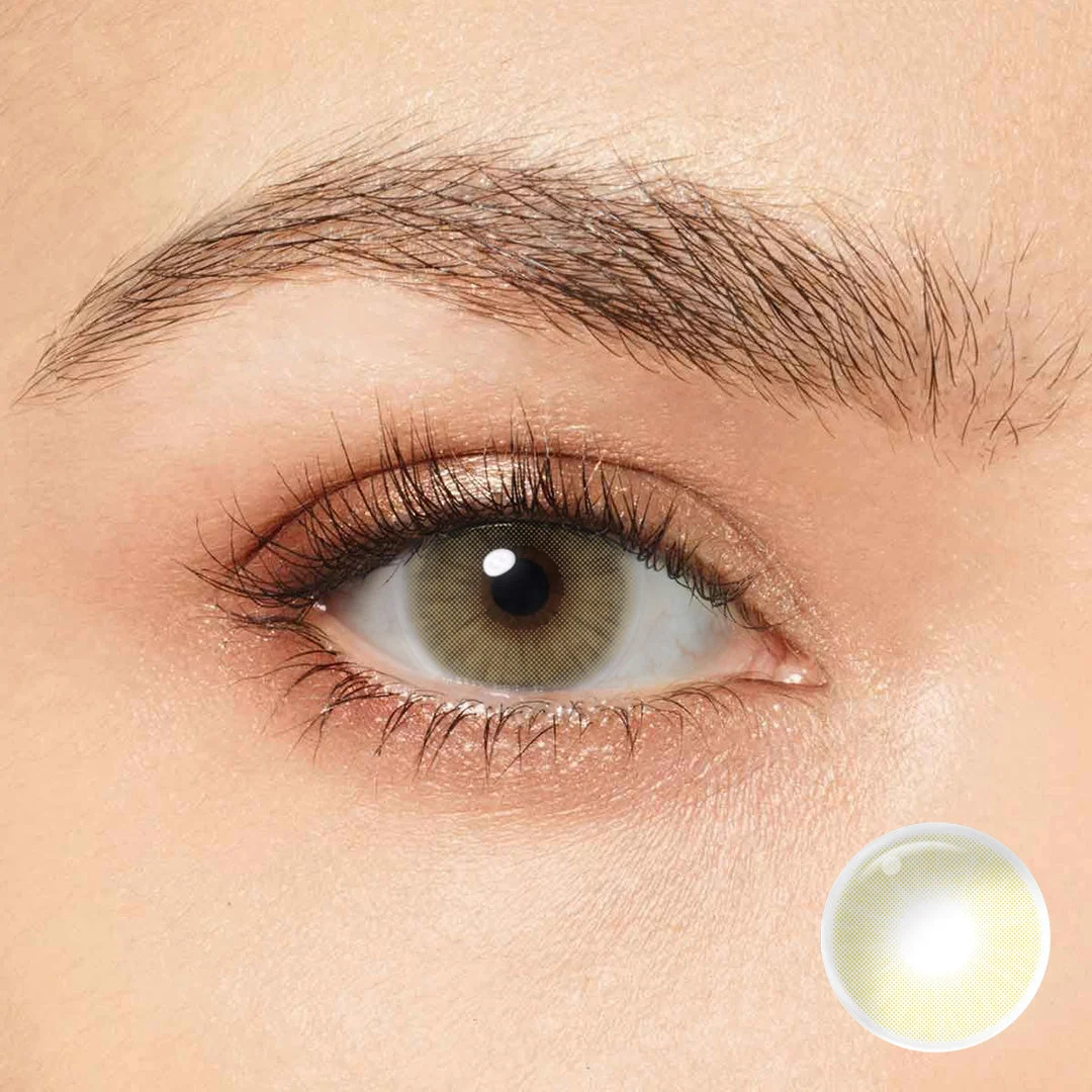 Achieve a natural and charming look with Magister Queen Amber Colored Contacts.