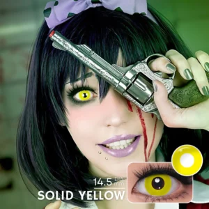 Magister Solid Yellow Cosplay Lens